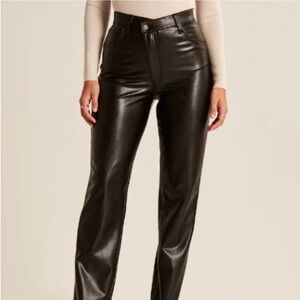 Abercrombie & Fitch Faux Leather Pants 25 Xshort